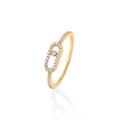 Messika Move Uno Pavé Ring (05630-YG) aus Gelbgold mit Diamant