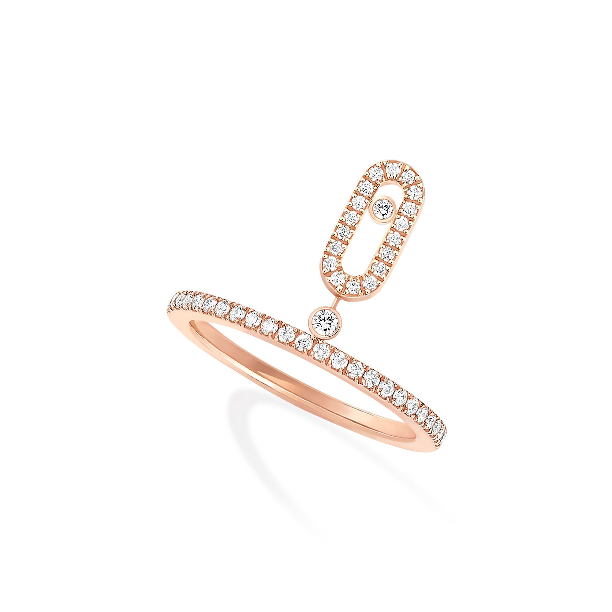 Messika Move Uno Quaste Ring (11163-PG) aus Roségold mit Diamant