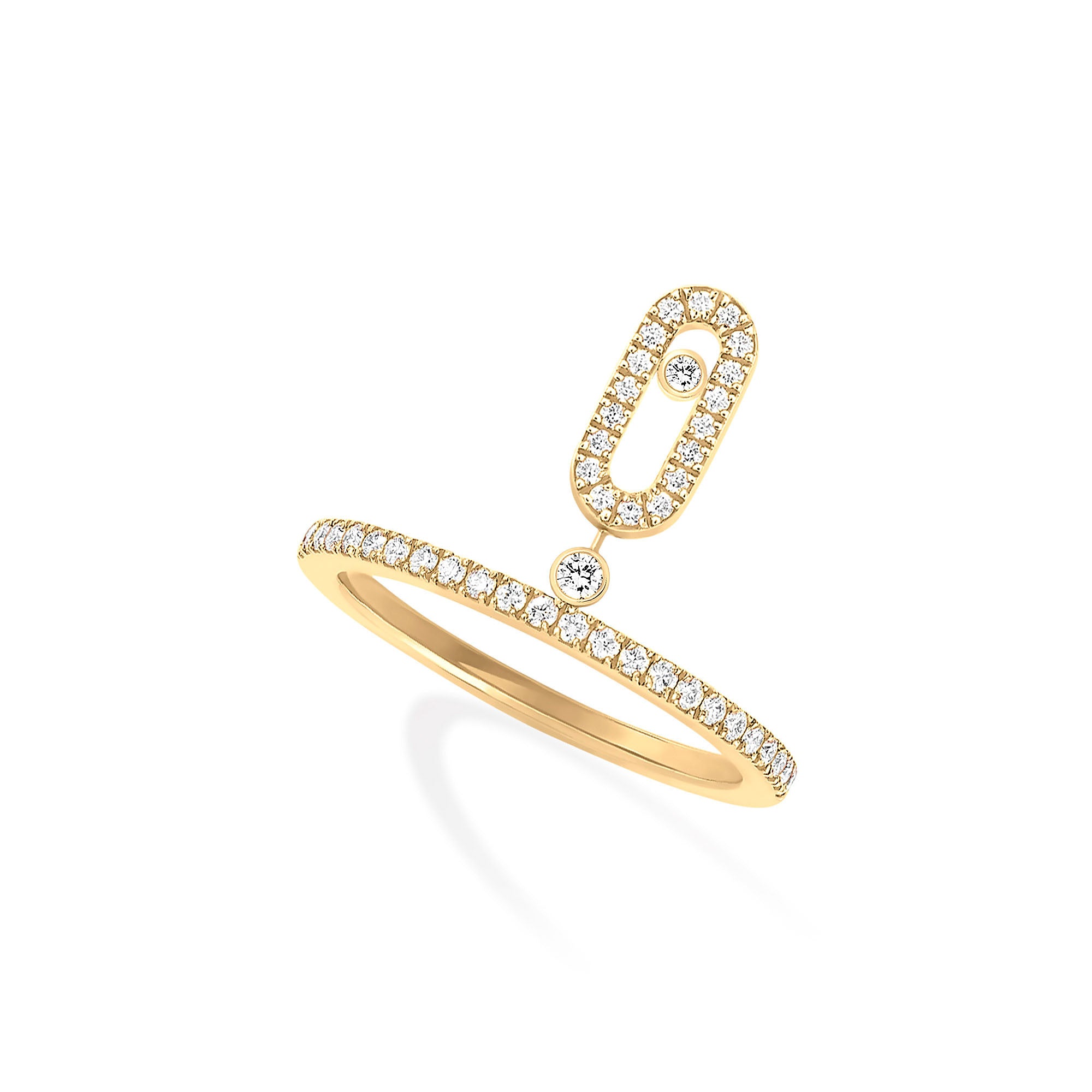 Messika Move Uno Quaste Ring (11163-YG) aus Gelbgold mit Diamant