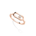 Messika Move Uno Ring (12390-PG) aus Roségold mit Diamant