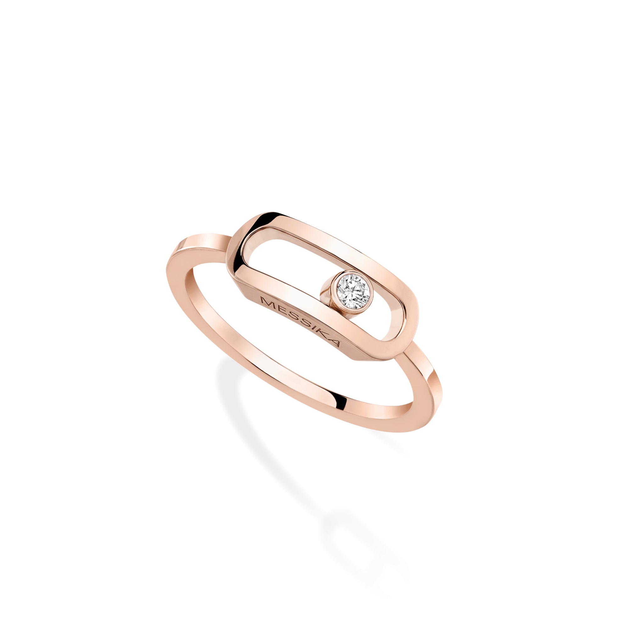 Messika Move Uno Ring (12390-PG) aus Roségold mit Diamant