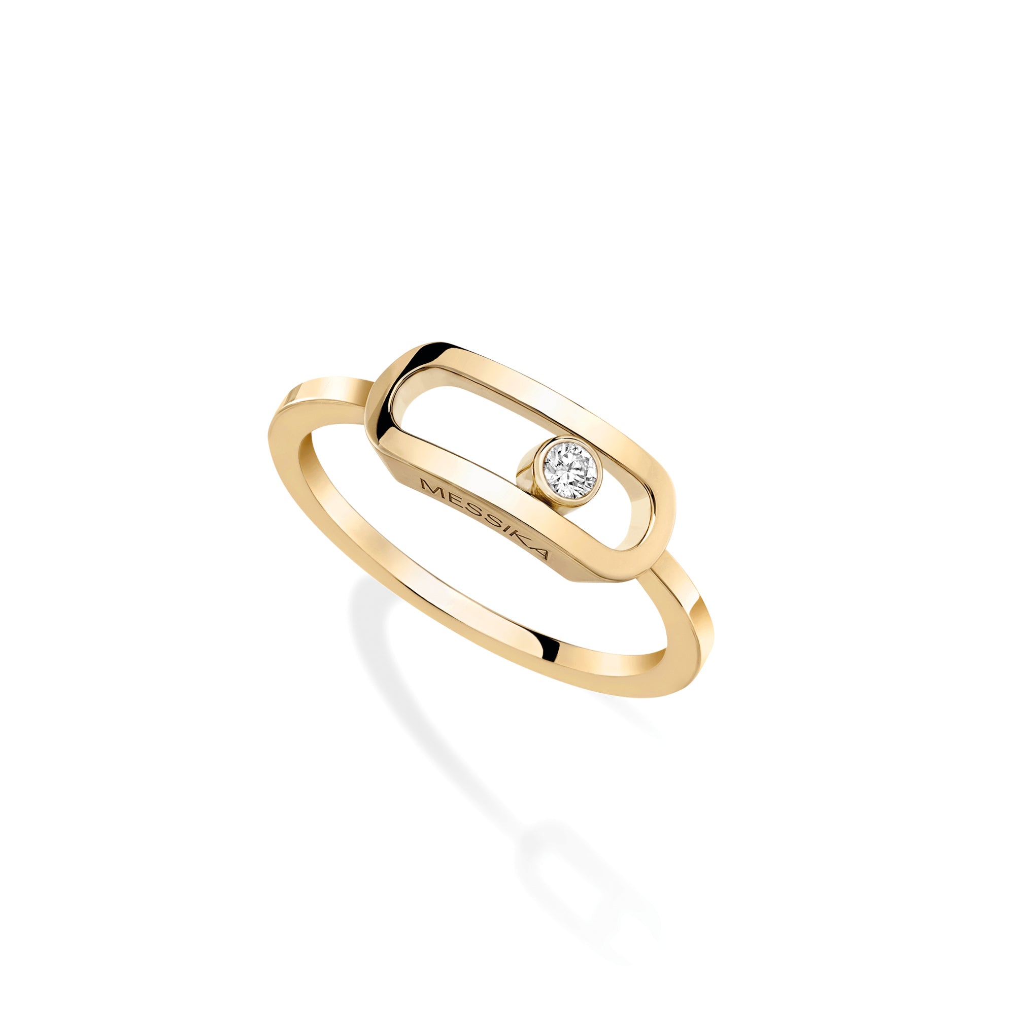Messika Move Uno Ring (12390-YG) aus Gelbgold mit Diamant