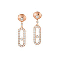 Messika Move Uno Stud Ohrhänger (05631-PG) aus Roségold mit Diamant