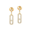 Messika Move Uno Stud Ohrhänger (05631-YG) aus Gelbgold mit Diamant