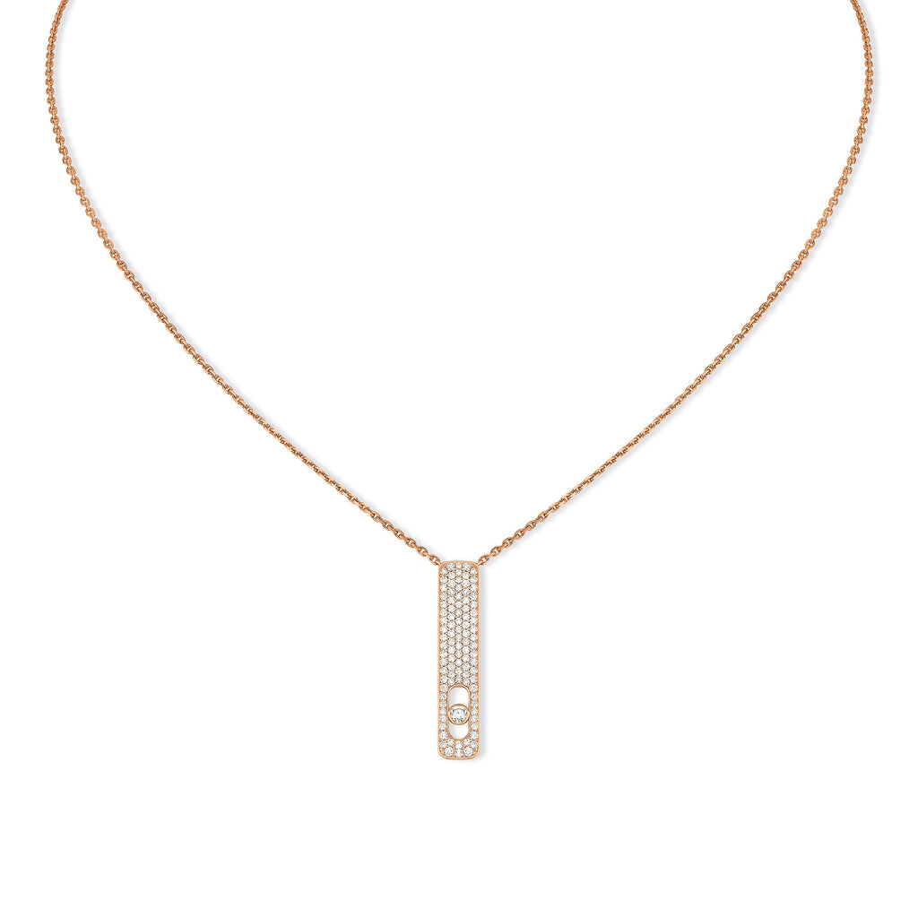 Messika My First Diamond Halskette (07520-PG) aus Roségold mit Diamant