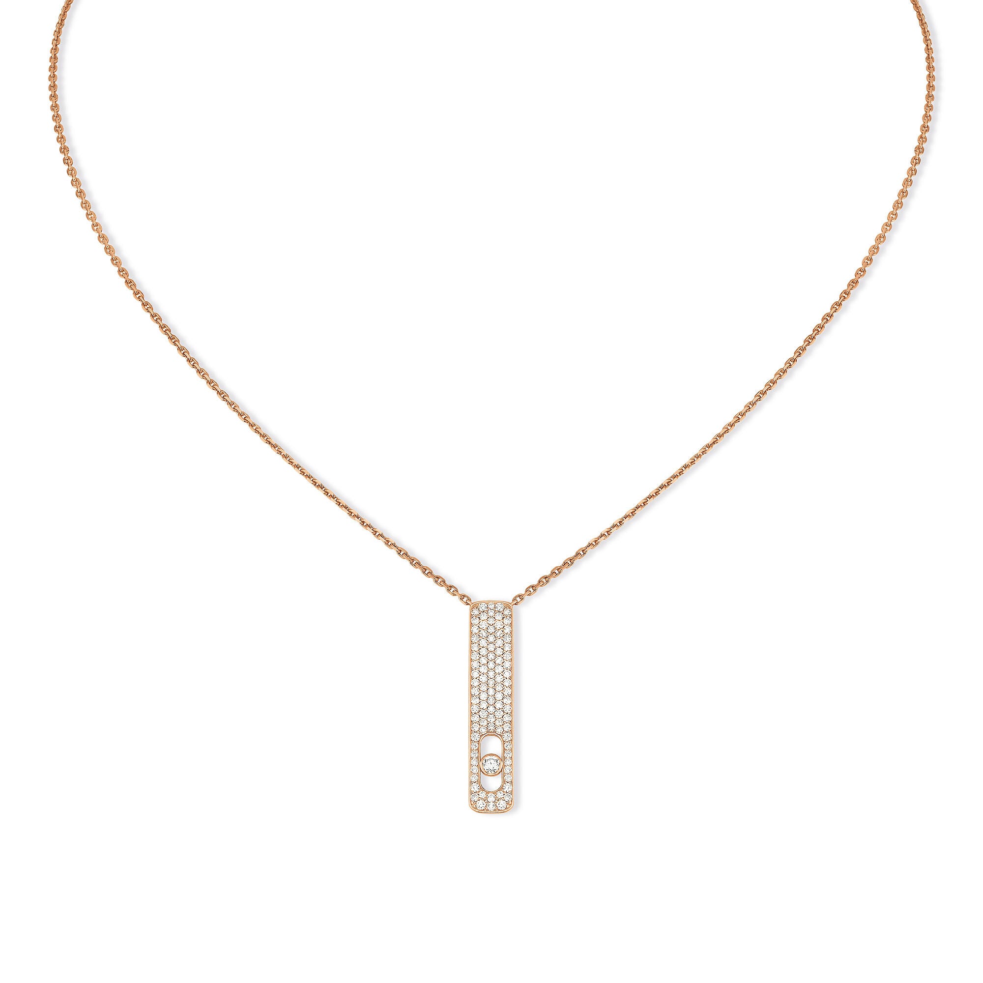 Messika My First Diamond Halskette (07520-PG) aus Roségold mit Diamant