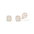 Messika My Twin 1+2 X3 Ohrringe (07004-PG) aus Roségold mit Diamant und Smaragd