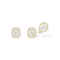 Messika My Twin 1+2 X3 Ohrringe (07004-YG) aus Gelbgold mit Diamant und Smaragd