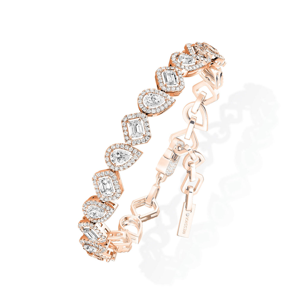 Messika My Twin Armband (13452-PG) aus Roségold mit Diamant und Smaragd