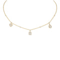 Messika My Twin Halskette (11945-YG) aus Gelbgold mit Diamant und Smaragd