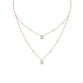 Messika My Twin Halskette (12966-PG) aus Roségold mit Diamant