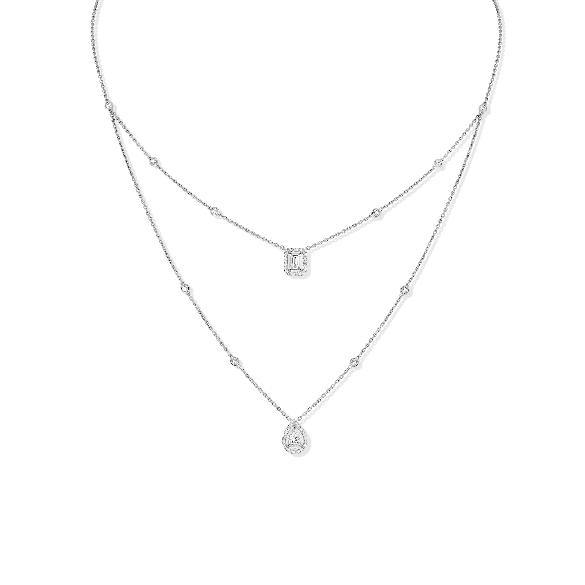 Messika My Twin Halskette (12966-WG) aus Weißgold mit Diamant