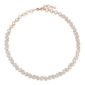 Messika My Twin Halskette (13677-PG) aus Roségold mit Diamant und Smaragd