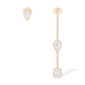 Messika My Twin Ohrhänger und Ohrstecker (07224-PG) aus Roségold mit Diamant und Smaragd