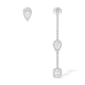 Messika My Twin Ohrhänger und Ohrstecker (07224-WG) aus Weißgold mit Diamant und Smaragd