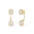 Messika My Twin Ohrstecker (06504-YG) aus Gelbgold mit Diamant und Smaragd