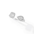 Messika My Twin Toi & Moi Ring (06471-WG) aus Weißgold mit Diamant und Smaragd