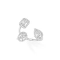 Messika My Twin Trilogy Ring (06695-WG) aus Weißgold mit Diamant und Smaragd