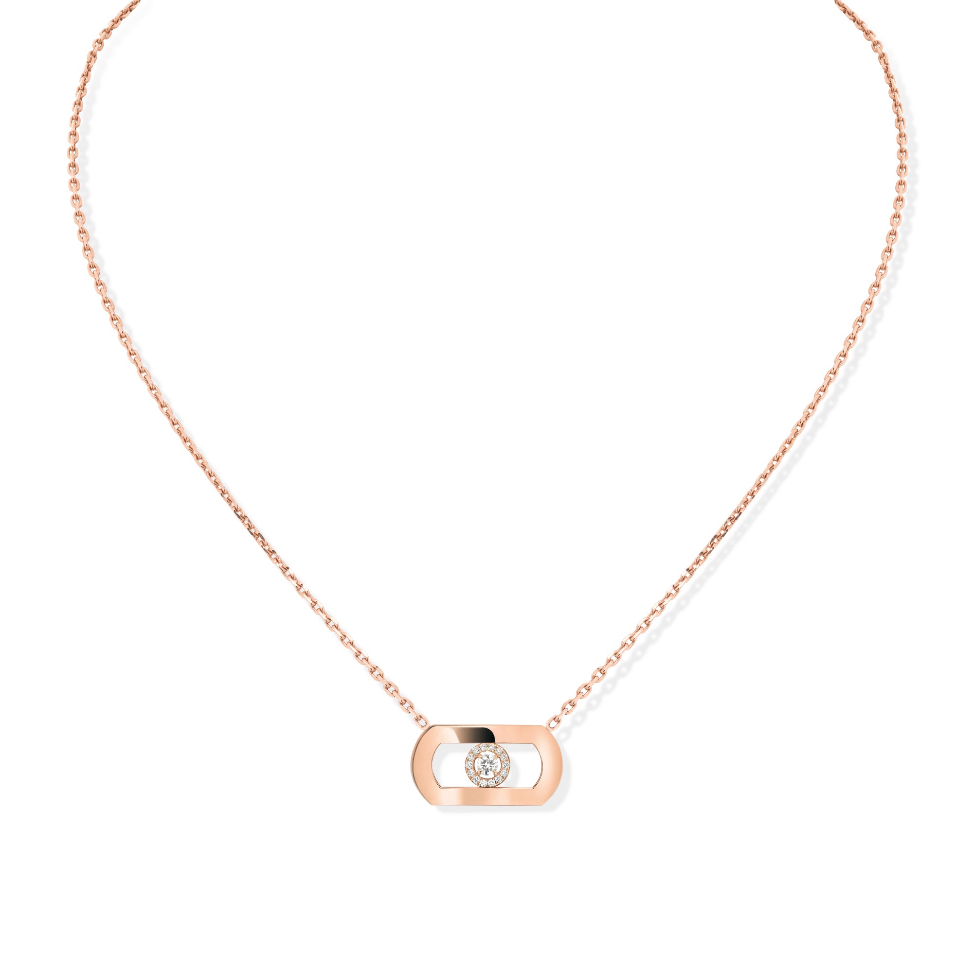 Messika So Move Diamantkette (12944-PG) aus Roségold mit Diamant