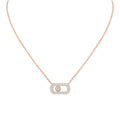 Messika So Move Halskette (12945-PG) aus Roségold mit Diamant