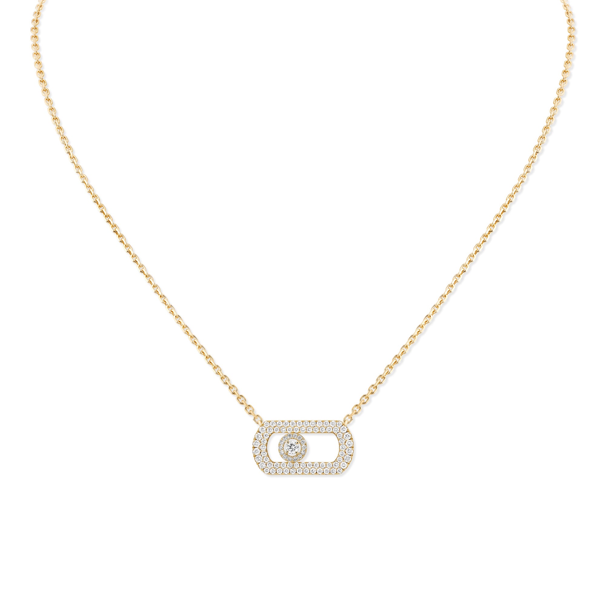 Messika So Move Halskette (12945-YG) aus Gelbgold mit Diamant