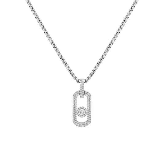 Messika So Move Titan Anhänger mit Halskette (13680-TN) aus Titan mit Diamant