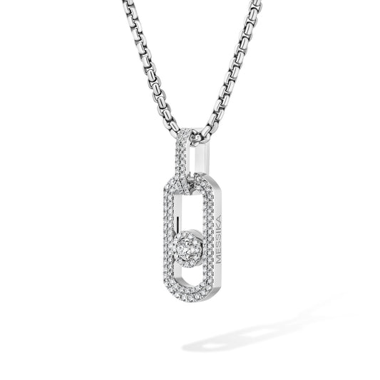 Messika So Move Titan Anhänger mit Halskette (13680-TN) aus Titan mit Diamant