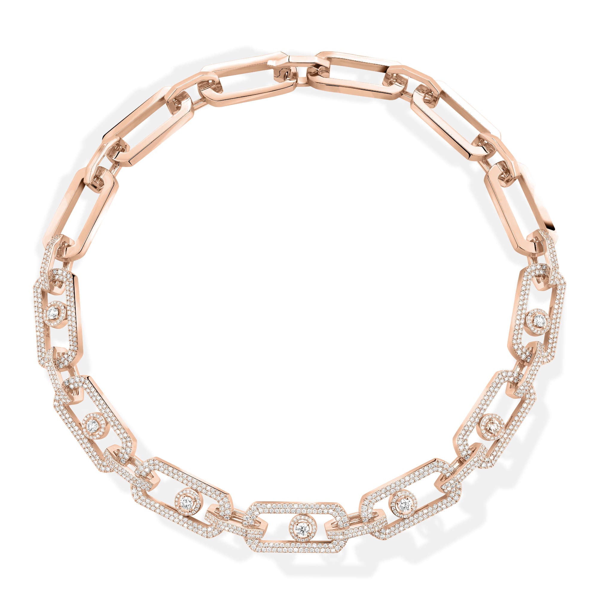 Messika So Move XL Diamantkette (13079-PG) aus Roségold mit Diamant