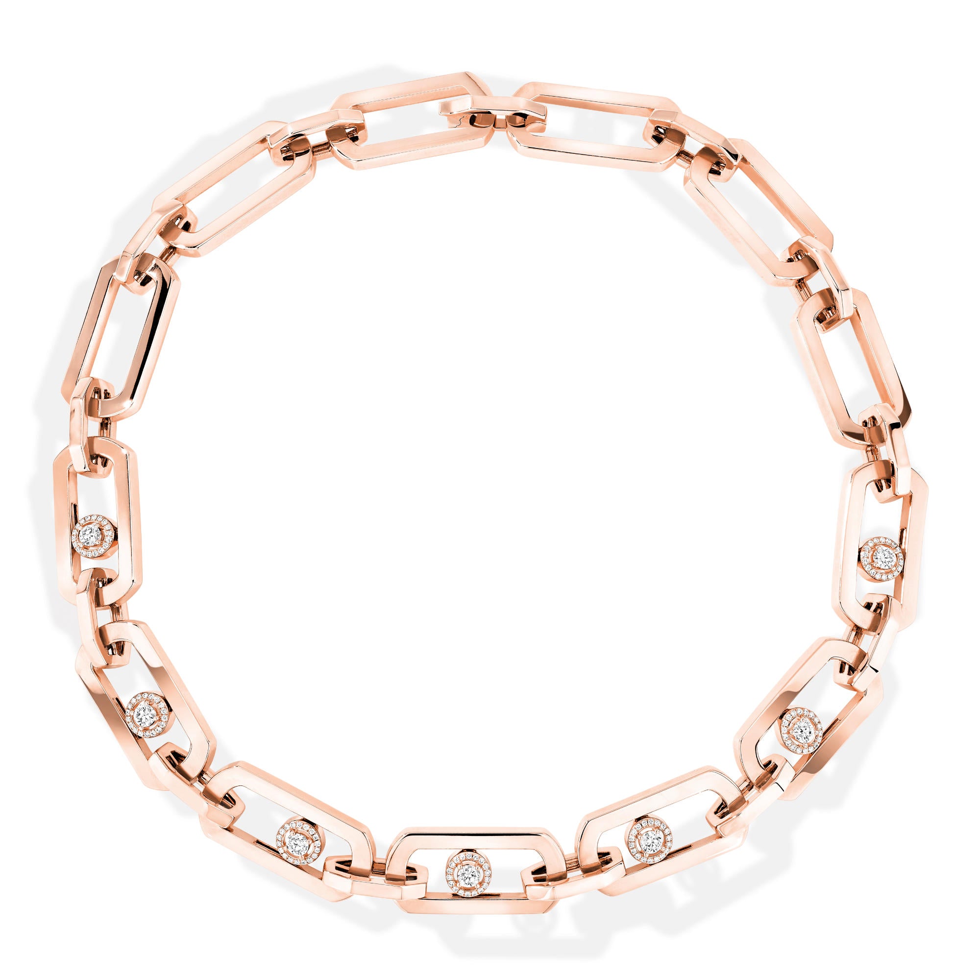 Messika So Move XL Diamantkette (13080-PG) aus Roségold mit Diamant