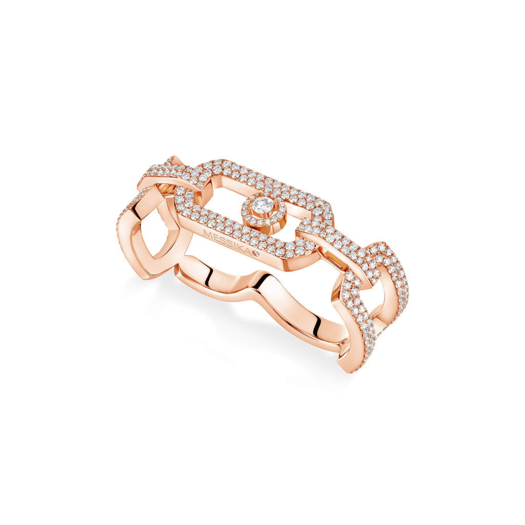 Messika So Move Zwei-Finger Diamantring (13185-PG) aus Roségold mit Diamant