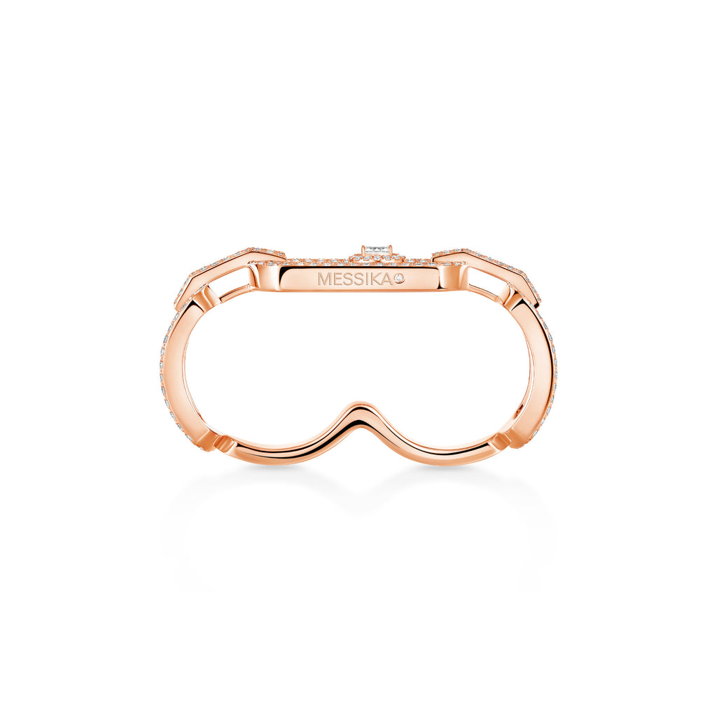 Messika So Move Zwei-Finger Diamantring (13185-PG) aus Roségold mit Diamant