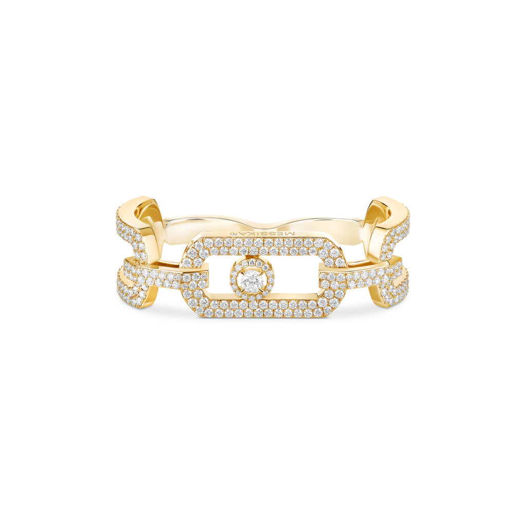 Messika So Move Zwei-Finger Diamantring (13185-YG) aus Gelbgold mit Diamant