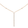Messika Vertikale Gatsby Barrette Halskette (05448-PG) aus Roségold mit Diamant
