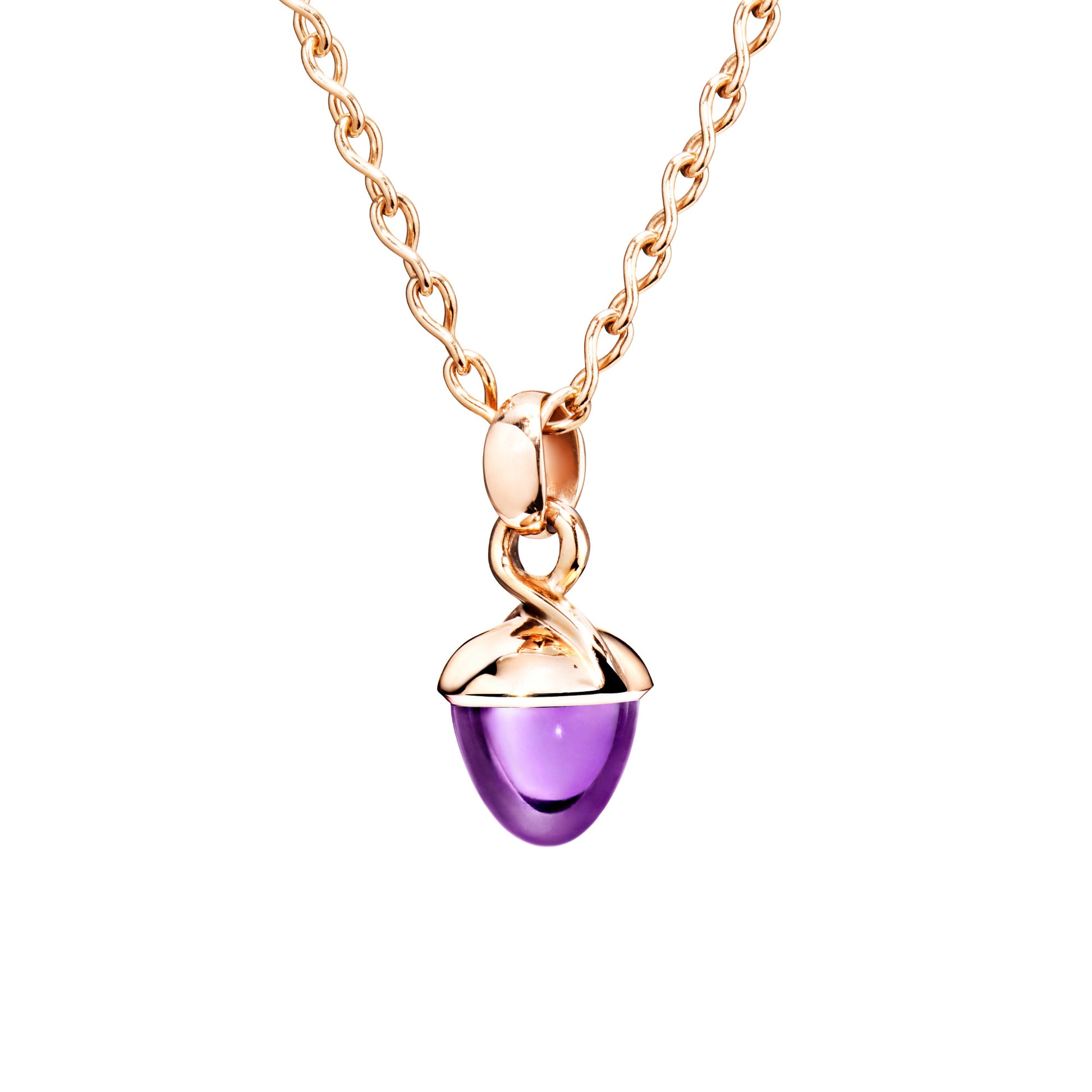 MIKADO Bouquet Anhänger Amethyst, Roségold • Amethyst von Tamara Comolli (P-MB-Am-rg)