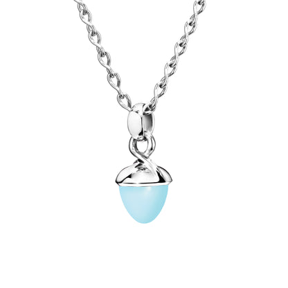 MIKADO Bouquet Anhänger Aqua Chalcedon, Weißgold • Chalcedon von Tamara Comolli (P-MB-ChAq-wg)