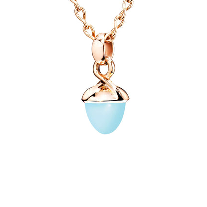 MIKADO Bouquet Anhänger, Roségold • Chalcedon von Tamara Comolli (P-MB-ChAq-rg)