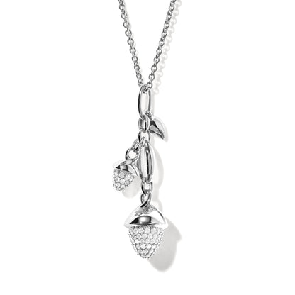 MIKADO Dangling 2 Acorns Ohrringe mit Diamant Pavé  , Weißgold • Diamant von Tamara Comolli (E-M-d-2-p-wg)