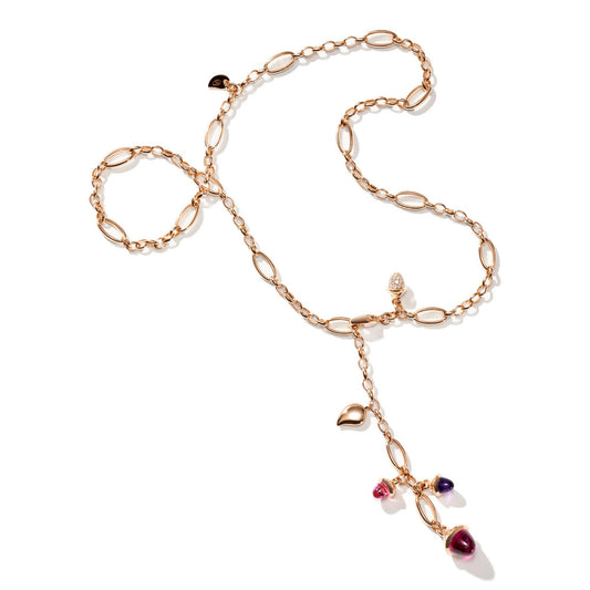 MIKADO Halskette Delicate 'Wildberry'  von Tamara Comolli (Ref. N-M-Del51-WB-p-rg)
