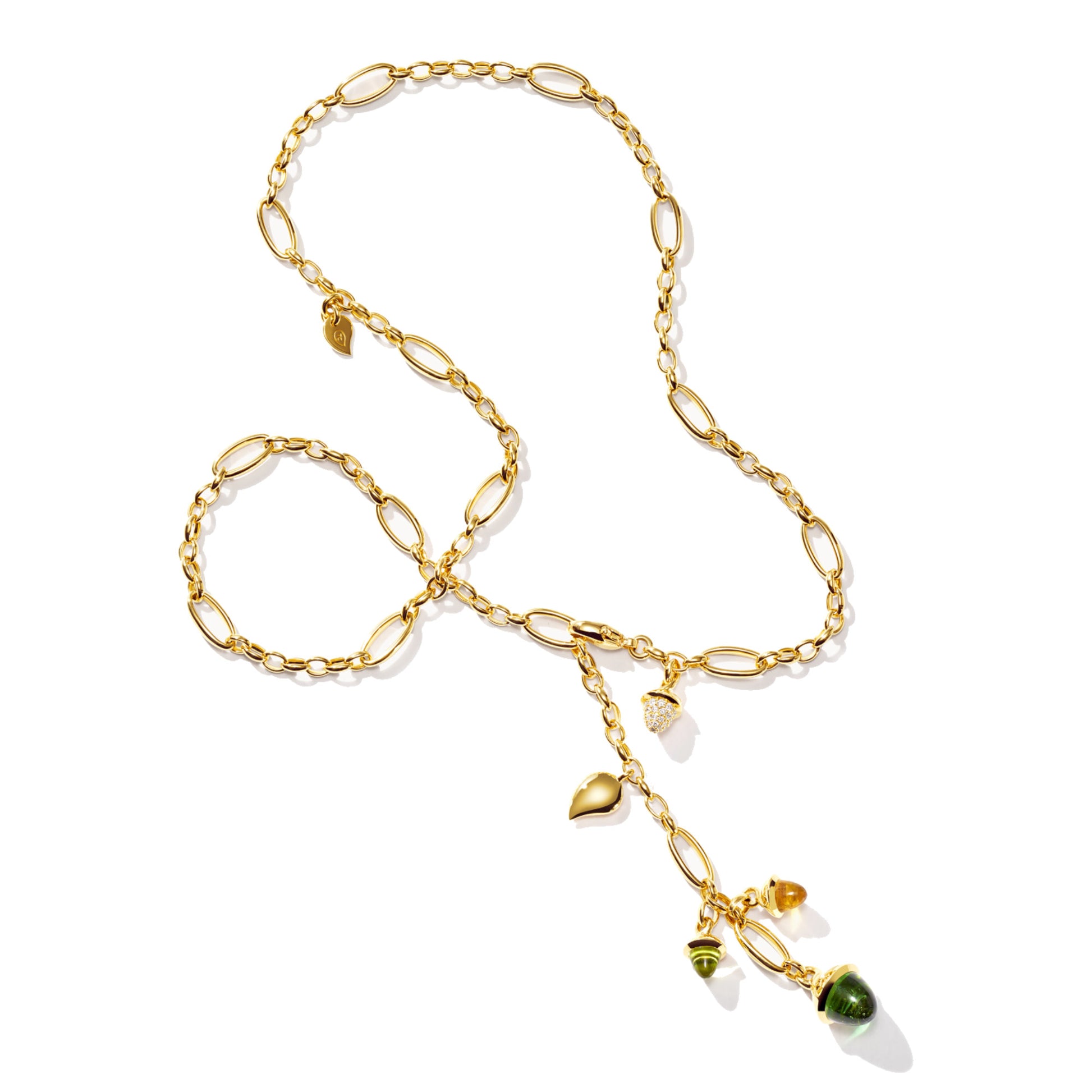 MIKADO Halskette Delicate 'Rainforest' Gelbgold von Tamara Comolli (Ref. N-M-Del51-RF-p-yg)