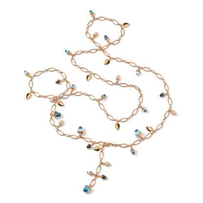 MIKADO Halskette 'Sky' mit Diamant Pavé, Roségold • Diamant von Tamara Comolli (N-M-100-Sky-p-rg)