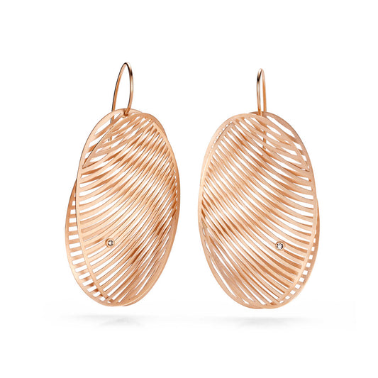 Mirage Ohrhänger ovale Form von Niessing (N334950-2br-cr)