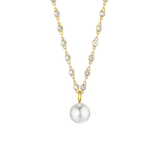 Modern Classics Collier mit Einhänger, Gelbgold • Topas von Gellner (5-24481-20)