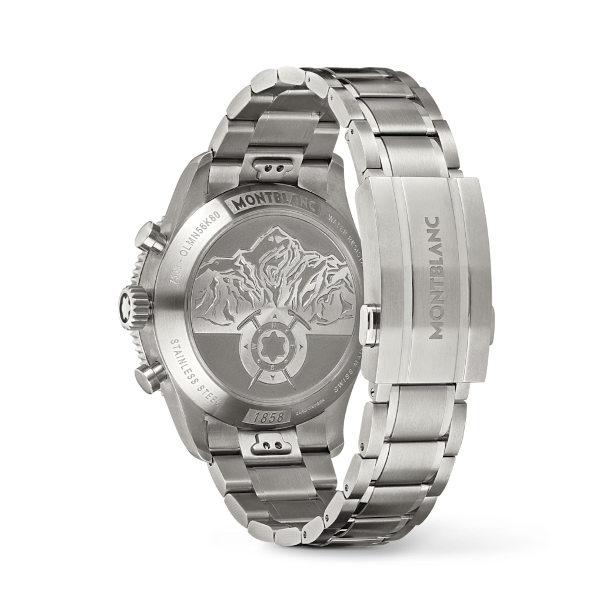 Montblanc 1858 Automatic Chronograph 0 Oxygen (MB133298) aus Edelstahl mit Saphir