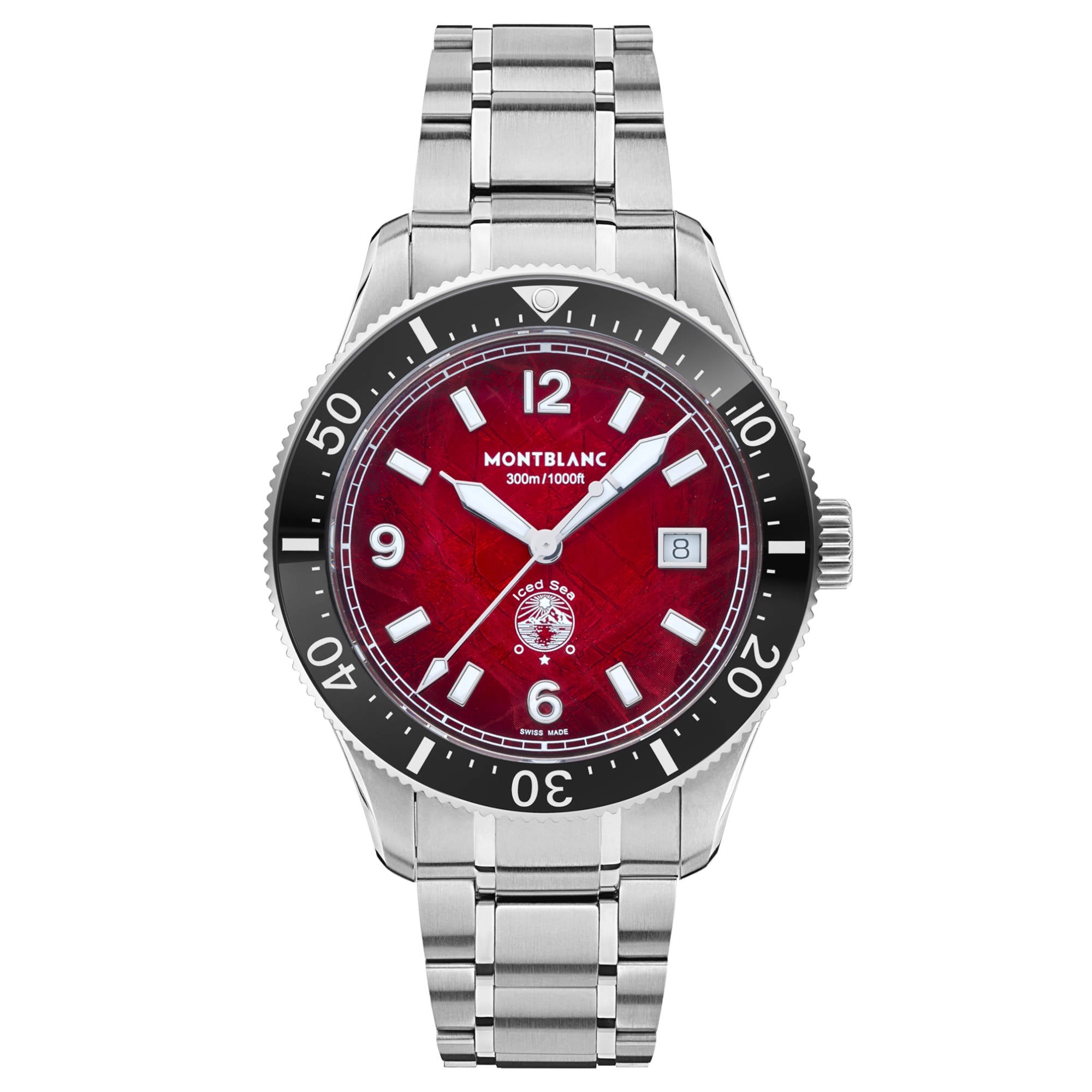 Montblanc 1858 Automatic Date 0 Oxygen (MB132291) aus Edelstahl mit Rubin