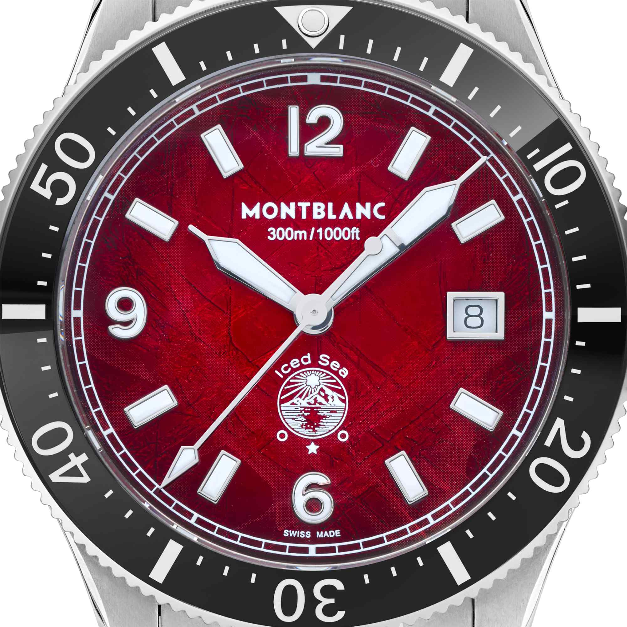 Montblanc 1858 Automatic Date 0 Oxygen (MB132291) aus Edelstahl mit Rubin
