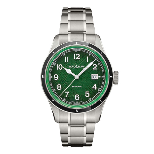 Montblanc 1858 Automatic Date 0 Oxygen (MB133269) aus Edelstahl mit Rubin