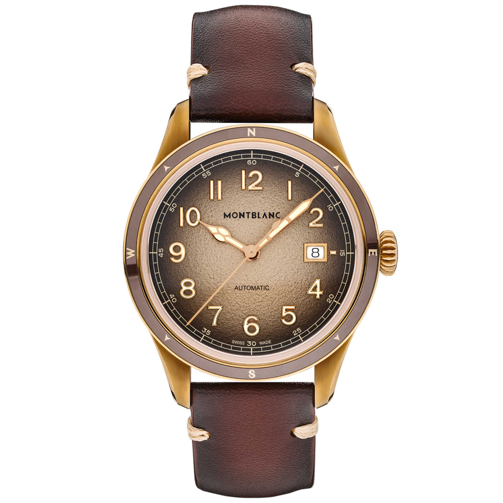 Montblanc 1858 Automatic Date 0 Oxygen (MB134339) aus Leder