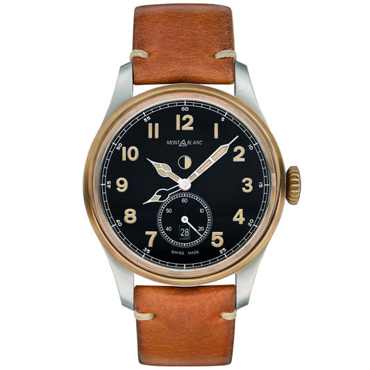 1858 Automatic Dual Time, Leder • Saphir von Montblanc (MB116479)