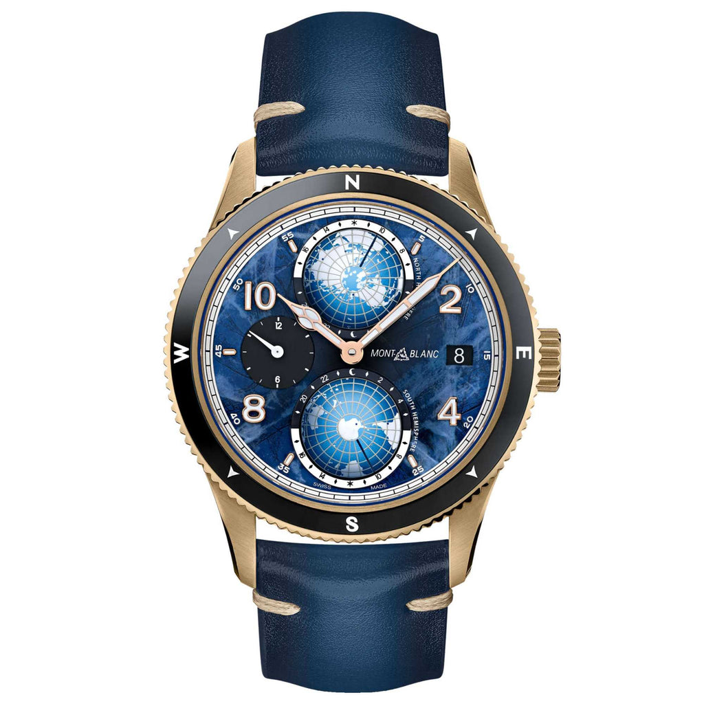 Montblanc 1858 Geosphere 0 Oxygen Limited Edition (MB129415) aus Leder mit Saphir