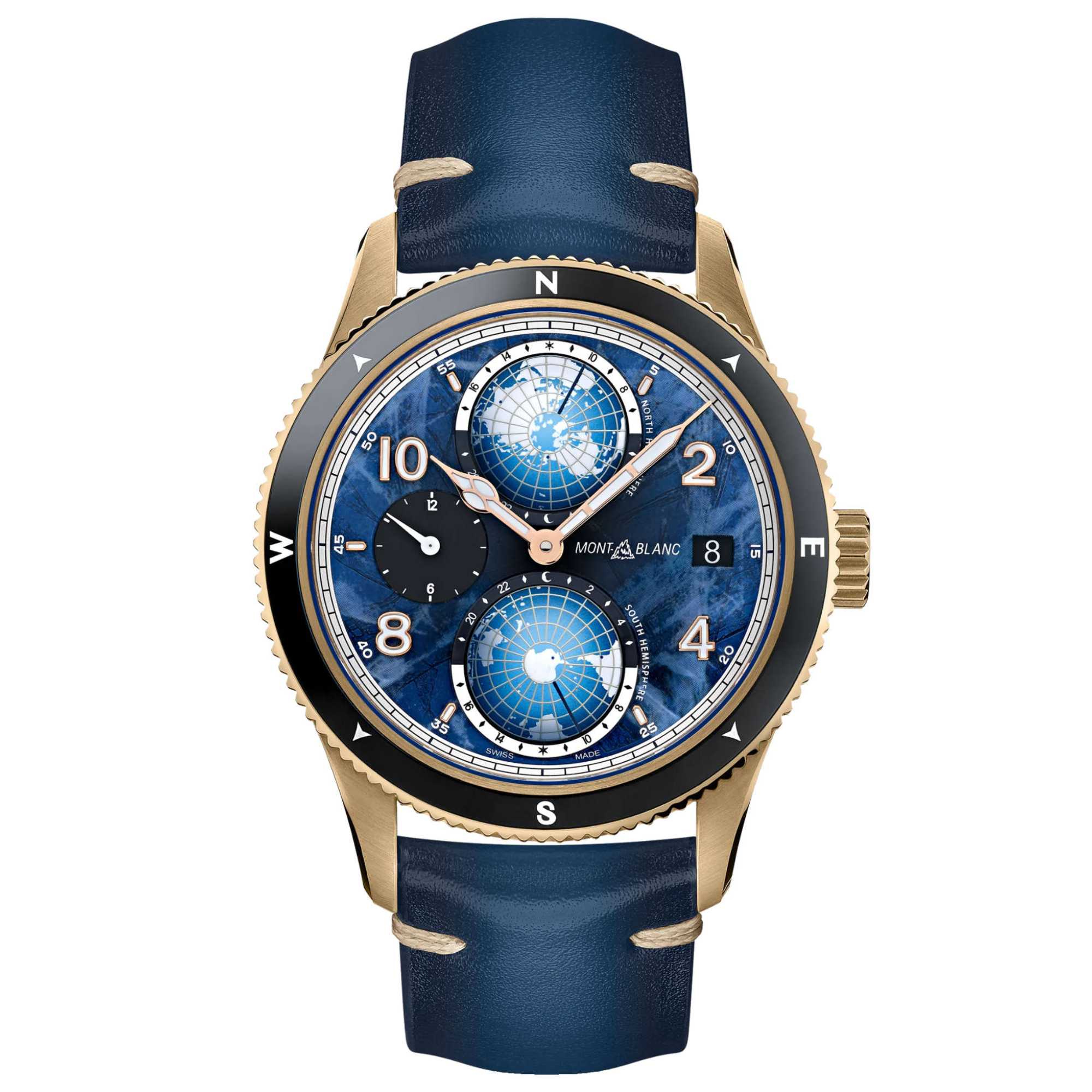 Montblanc 1858 Geosphere 0 Oxygen Limited Edition (MB129415) aus Leder mit Saphir